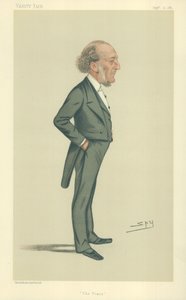 Mr John Walter, The Times, 1881. szeptember 10., Vanity Fair rajzfilm alkotó: Leslie Matthew Ward