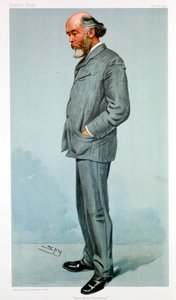 Oliver Lodge brit fizikus, 1904 alkotó: Leslie Matthew Ward