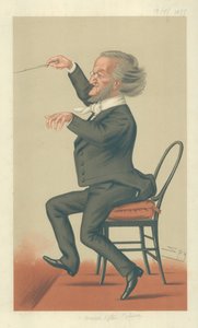 Richard Wagner, A jövő zenéje, 1877. május 19., Vanity Fair rajzfilm alkotó: Leslie Matthew Ward
