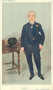 Sir David L Salomons, Elektromosság, nd, Vanity Fair karikatúra alkotó: Leslie Matthew Ward