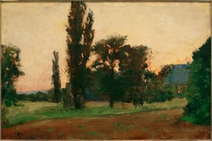Esti hangulat a rajnai táj felett alkotó: Lesser Ury