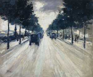 The Embankment, London, 1926 alkotó: Lesser Ury
