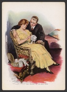 Készülnek a nagy eseményre (színes lithó)