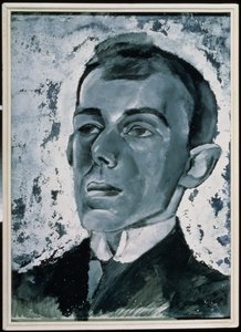 Ossip Mandelstam költő (1891-1938) portréja (guache papíron) alkotó: Lev Aleksandrovitc Bruni