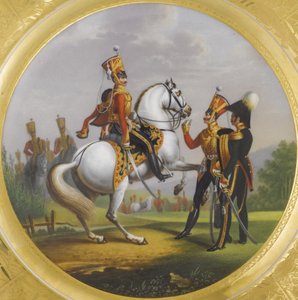 Az életőr-huszárezred főtisztje és altisztje, 1829.