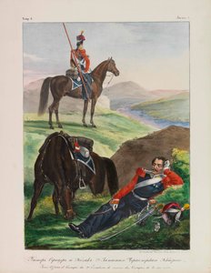Az orosz birodalmi hadsereg fekete-tengeri kozák századának egyenruhás tisztje, 1837-1839.