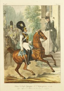 Az Életvédő Cuirassier Ezred törzskara és vezető tisztjei, c. 1830
