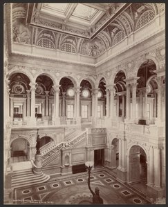 Kongresszusi Könyvtár: Grand Stair Hall alkotó: Levin C. Hardy