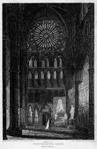 Poets Corner, Westminster apátság, London, 1815. alkotó: Lewis