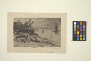 Temze, Londonban (rézkarc)
