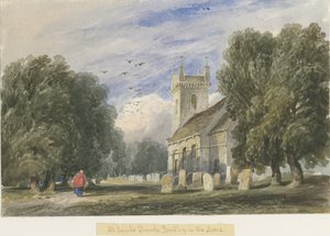 Bradley-in-the-Moors templom: akvarell festészet és [c 1830-1840]