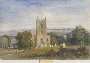 Endon templom: akvarell festészet, és [c 1830-1840] (festmény) alkotó: Lewis John Wood