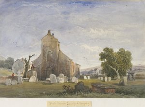 Flash Chapel: akvarell festészet, és [c 1830-1840] alkotó: Lewis John Wood