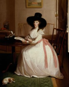 Elizabeth Maria Chevallier Syer, portré / festmény v. Vaslet