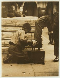 Bootblack in the Bowery, New York, 1910