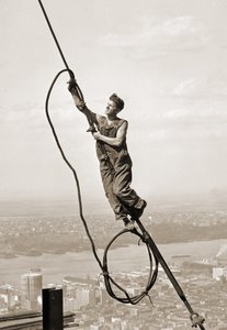 Építőmunkás, Empire State Building, New York City, 1930 körül