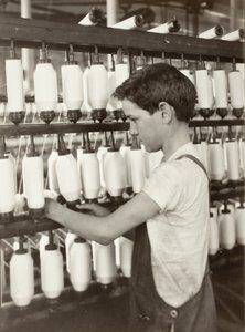 King Philip - Öszvérfonó terem alkotó: Lewis Wickes Hine