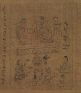 A gyermeki jámborság klasszikusa, kb. 1085. alkotó: Li Gonglin