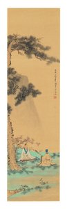 Két zenész, 1758 alkotó: Li Wenyuan