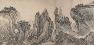 tájkép a dong jüan, a jura N, a MA jüan és az X IA GUI után, a dátum meghatározása: 1655. alkotó: Li Zai