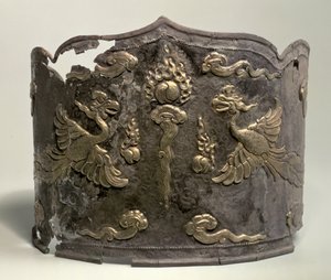 Ezüst és csomagaranyozott császári korona, Liao-dinasztia, 10-11. század