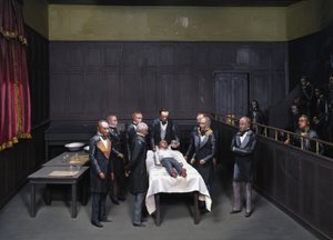 Aneszteziológusok a munkahelyen (premier műtét avec anesthesie, anesthesiste) alkotó: Unbekannt Unbekannt