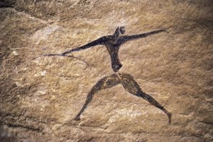 Íjász, barlangfestés, Tassili n