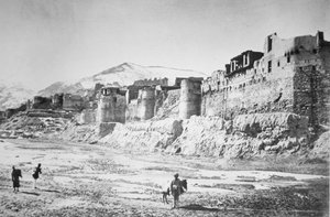 Bala Hissar Kabulban a második afgán háború alatt 1878-80 (litho) alkotó: Unbekannt Unbekannt