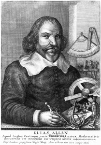 Elias Allen matematikus és hangszerkészítő, 1630 körül alkotó: Unbekannt Unbekannt