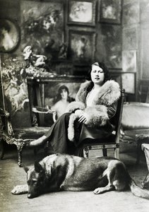 Emilia Cardona Boldini a Falconierában 1931-ben, Giovanni Boldini felesége (f / w kép) alkotó: Unbekannt Unbekannt