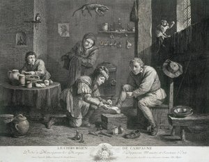 Általános gyakorlat A vidéki sebész", 1747 körül alkotó: Unbekannt Unbekannt