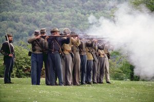 A gettysburgi csata modern újrajátszása (fotó) alkotó: Unbekannt Unbekannt