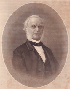 Joseph Holdich amerikai metodista püspök (1794-1893) portréja, metszet a hölgyek tárházából, Egyesült Államok, 1870 körül alkotó: Unbekannt Unbekannt