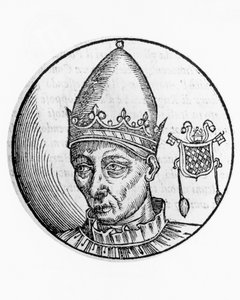 II. Celesztin portréja (Guido Guelfuccio de Castello, meghalt 1144-ben) alkotó: Unbekannt Unbekannt