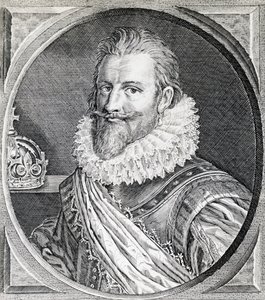 IV. Christian (1588-1648), dán és norvég király portréja, metszet alkotó: Unbekannt Unbekannt