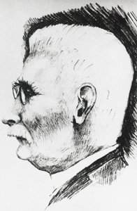 Henri Louis Le Chatelier (1850-1936) francia vegyész és kohász profilportréja, metszet alkotó: Unbekannt Unbekannt