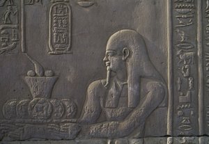 Adományozót ábrázoló dombormű, Kom Ombo temploma, Egyiptom, egyiptomi civilizáció, Ptolemaiosz-dinasztia, Kr.e. 2-1. alkotó: Unbekannt Unbekannt