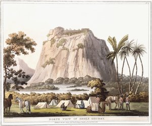 Shole Ghurry északi nézete, 1805 alkotó: Lieutenant James Hunter