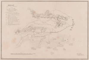 „Vázlat Ghuznee erődjéről. Storm készítette 1839. július 23-án” (litho)