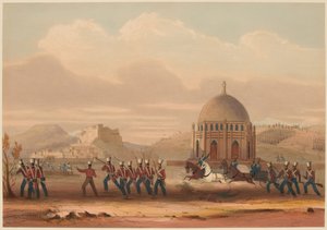 „Khelat vihara. A Heights átvétele. 1839. november 13.’ (színes litó)