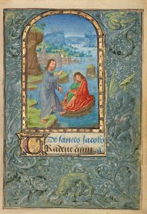 Ms. 37 (89.ML.35), fol. 22 Krisztus megjelenése Nagy Szent Jakabnak