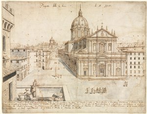 Róma tizennyolc képe: SantIgnazio templom, 1665.