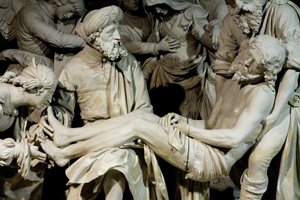 A síremlék és a Szűz ájulása (kő) alkotó: Ligier Richier