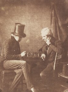 A sakkozók, kb. 1845. alkotó: Likely by Antoine François Jean Claudet.