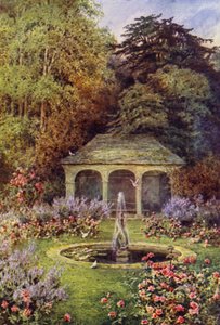 The Pool Garden (színes litho)