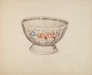Tál, c. 1937. alkotó: Lillian Causey