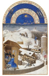 Február Berry herceg igen gazdag órái, 1412-1416.
