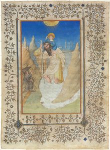 Szent Kristóf, aki hordozza a Krisztus-gyermeket alkotó: Limbourg Brothers