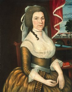Mrs. Elizabeth Noyes Denison, 1790 körül (olaj, vászon) alkotó: Limner Denison