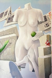 Lust, a 11. parancsolat jogi következményei (akril, vászon) alkotó: Lincoln Seligman